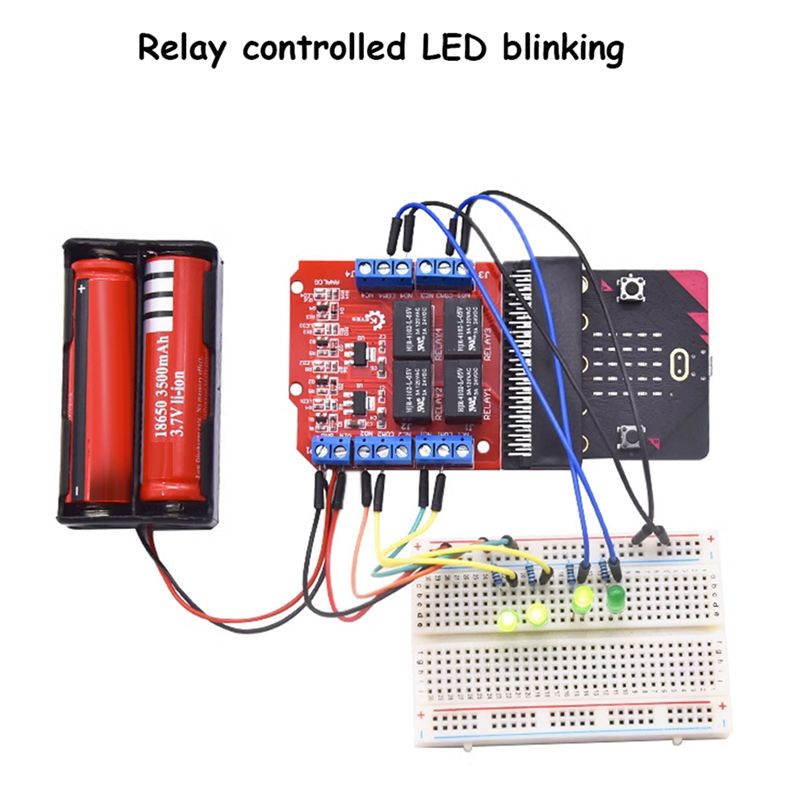 Microbit - Module relais 4 canaux A64I Microbit