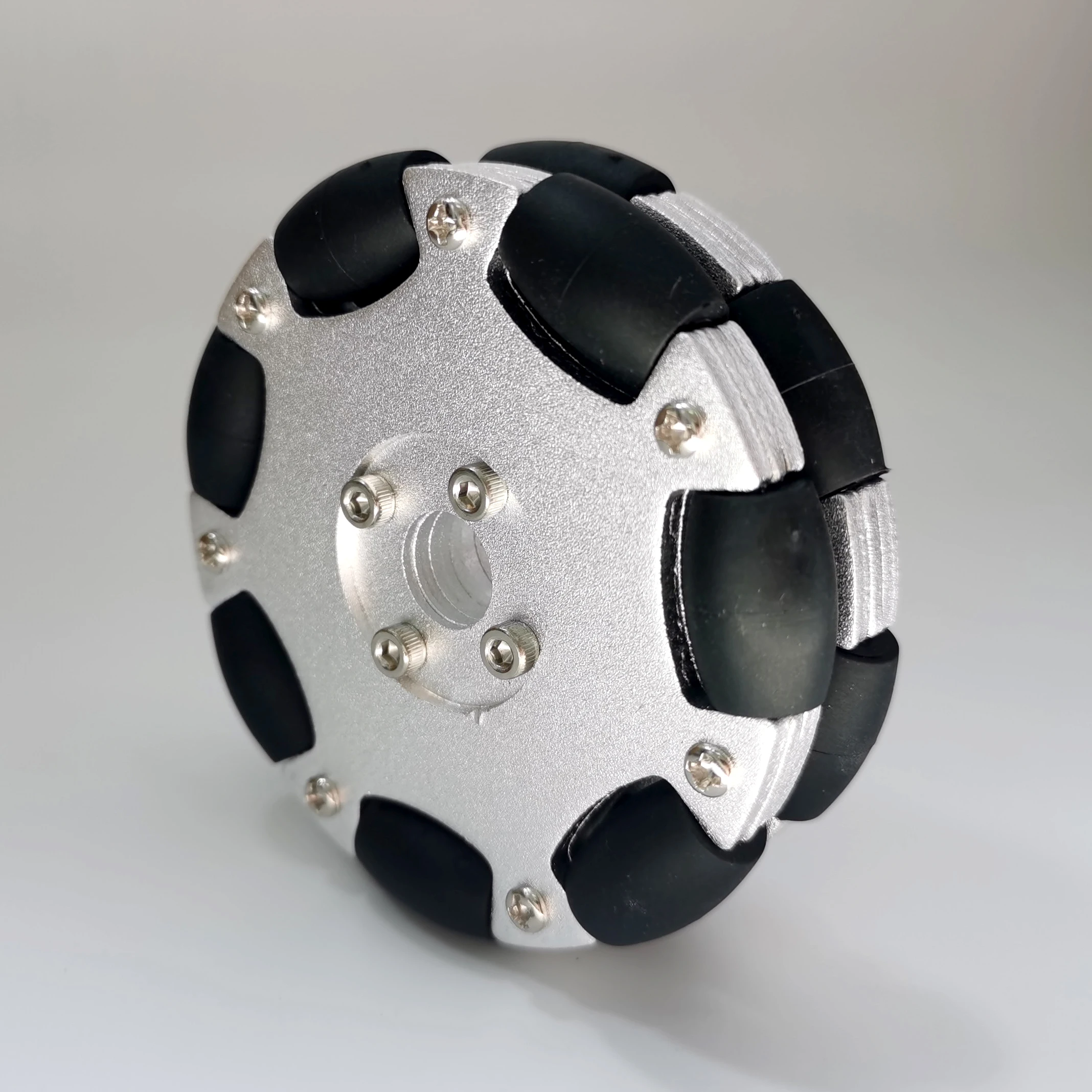 Omni Wheel - Roue omnidirectionnelle double en aluminium de