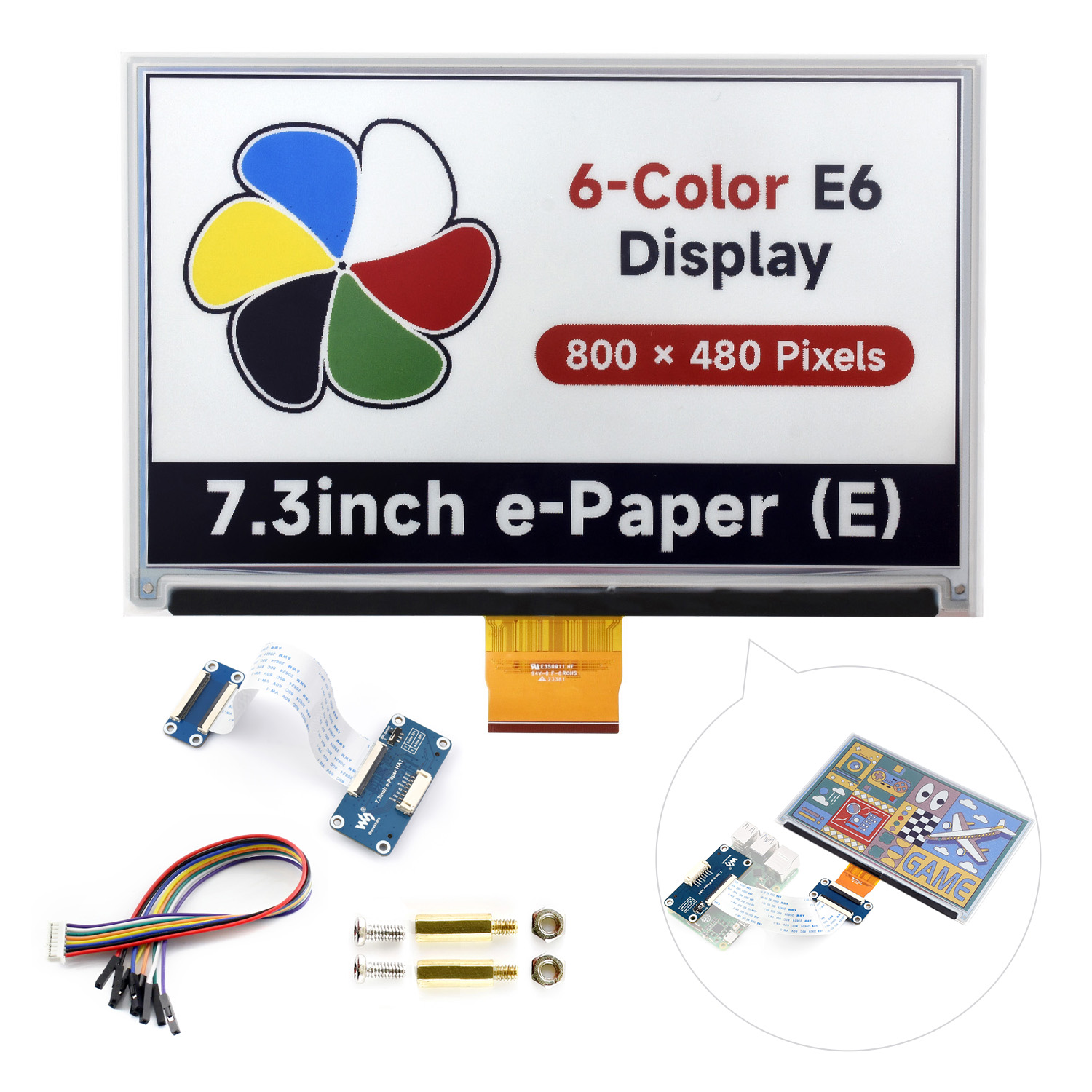 Waveshare Écran E-Paper 7,3 po - Stm32 Robot avis et prix